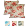Coral Print Microluxe Pillows (Set of 2)