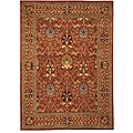 Hand-tufted Morris Rust Oriental Wool Rug (8'9 x 11'9)