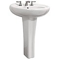 Amazing pamphlets on porcelain White Fontaine White Porcelain Bathroom Sink and Faucet Combo