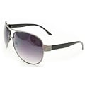 Women's Black Aviator Sunglasses