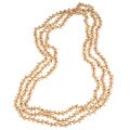 Yellow 80-inch Cut Crystal Bead Necklace