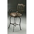 Athena 26-inch Florentine Coffee Vinyl Counter Stool