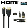 High Speed 1080P with Ethernet 3-foot Micro HDMI to HDMI Cable