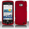LG Ally VS740 Red Snap-on Protective Case Cover