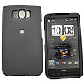HTC HD2 Black Rubberized Snap-on Protective Case