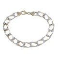 10k Gold Men's 1/5ct TDW Diamond Rectangular Link Bracelet (H-I, I2)