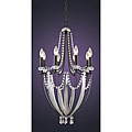 Provence 8-light Silver Leaf/ Matte Black Chandelier