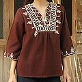 Cotton 'Earth Dance' Blouse (Thailand)