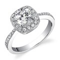 18k White Gold 3/4ct TDW Diamond Engagement Ring (H, SI1-SI2)