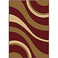 Free relevant facts on abstract Nyc Manhattan Red Abstract Rug (5'3 x 7'7)
