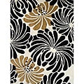 Hand-tufted Sabrina Black/ Beige Wool Rug (4' x 6')