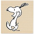 Peanuts Hooray Snoopy Wood-mounted Rubber Stamp