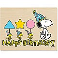 Peanuts Snoopy Happy Birthday Wood-mounted Rubber Stamp