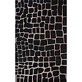 Handmade Alexa Black Norwegian Crocodile Skin Print Rug (7'6 x 9'6)