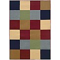 Serenity Abstract Multicolor Rug (5'3 x 7'7)