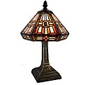 Tiffany-style Bronze Cone Table Lamp