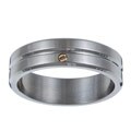 Men's Stainless Steel 18k goldplated Band Ring
