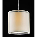 Simple Elegance 3-light Steel/ Adjustable Pendant Chandelier