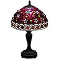 Purple Hookah Free Interrelated Guidepost Tiffany-style Petite Purple Star Table Lamp