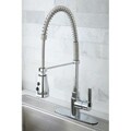 Continental Modern Spiral Pull-down Chrome Kitchen Faucet