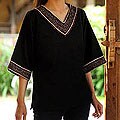 Cotton 'Casual Ebony' Tunic (Thailand)