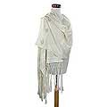 Cotton 'Wheat Harvest' Shawl (Guatemala)