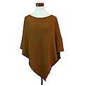 Women's Cotton 'Cocoa Grace' Poncho (Guatemala)