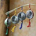Set of 4 Recycled Paper 'Dancing Cosmos' Ornaments (Guatemala)