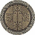 Symbol Animal-print Rug (5'3 Round)