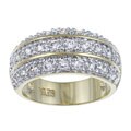 Ultimate CZ 14k Two-tone Gold Overlay Cubic Zirconia Ring