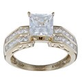 Ultimate CZ 10k Yellow Gold Clear Cubic Zirconia Ring