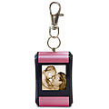 Pink Rounded Digital Photo Keychain