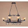 News and reviews on Wrought Iron Curled Foot table Lamp Indoor 8-light Mahogany Rust Chandelier