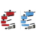 Sunbeam Everton Colorsplash 12-piece Aluminum Cookware Set