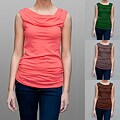 AtoZ Women's Gathered Bodice Top