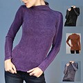 AtoZ Women's Long-sleeve Mock Neck Top