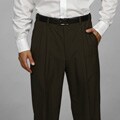 Austin Reed Men's Pleated Olive Washable Reflex Dress Pants
