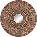 Round Framed Cherry Gold Wall Mirror
