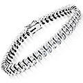 Collette Z Sterling Silver Cubic Zirconia 'S' Tennis Bracelet