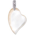 Sterling Silver Cubic Zirconia Heart Pendant