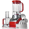 Wolfgang Puck Red 3-in-1 Blender, Food Processor and Juicer with WP Recipes (Refurbished)