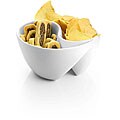 White Yin-yang Divided Appetizer Dish 