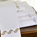 Scroll Embroidery 300 Thread Count Cotton Duvet Cover Set