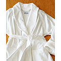 Unisex Cotton Velour Shawl Collar Spa Bath Robe