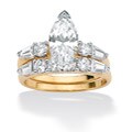 Ultimate CZ 10k Yellow Gold Cubic Zirconia Ring