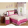 JoJo Designs Pink/ Green 4-piece Twin-size Comforter Set