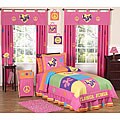 JoJo Designs Pink 4-piece Twin-size Comforter Set