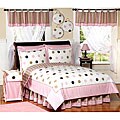JoJo Designs Pink/ Brown 4-piece Twin-size Comforter Set