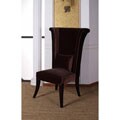 Brown Velvet Hight-back Chair