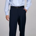 Austin Reed Men's Navy Flat-front Washable Reflex Dress Pants